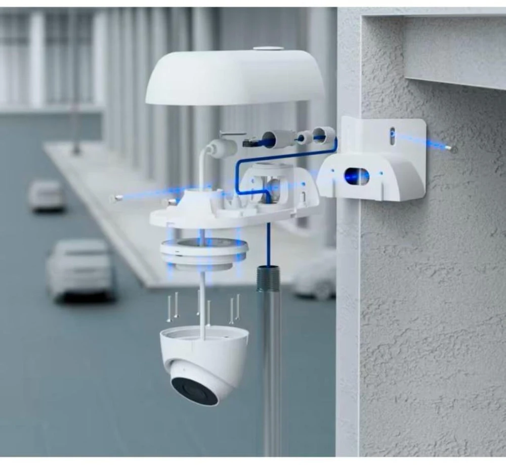 UBIQUITI Baltas ARM MONTAVIMO PRIEDAS, KURIS G5 TURRET ULTRA Tvirtina PRIE SIENOS, KAMPO AR stiebo