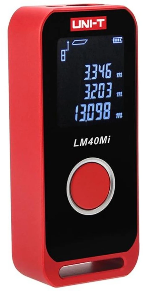 Įkraunamas lazerinis atstumo matuoklis, 40m; LCD; Li-ion , Type-C, UNI-T
