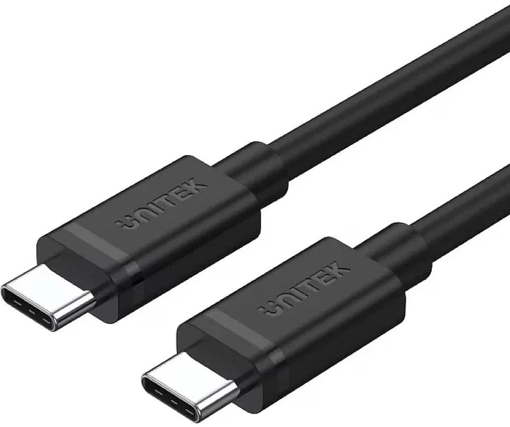 UNITEK Y-C477BK01-2M USB laidas USB 3.2 Gen 1 (3.1 Gen 1) USB C 5 Gbit/s 60 W Juodas