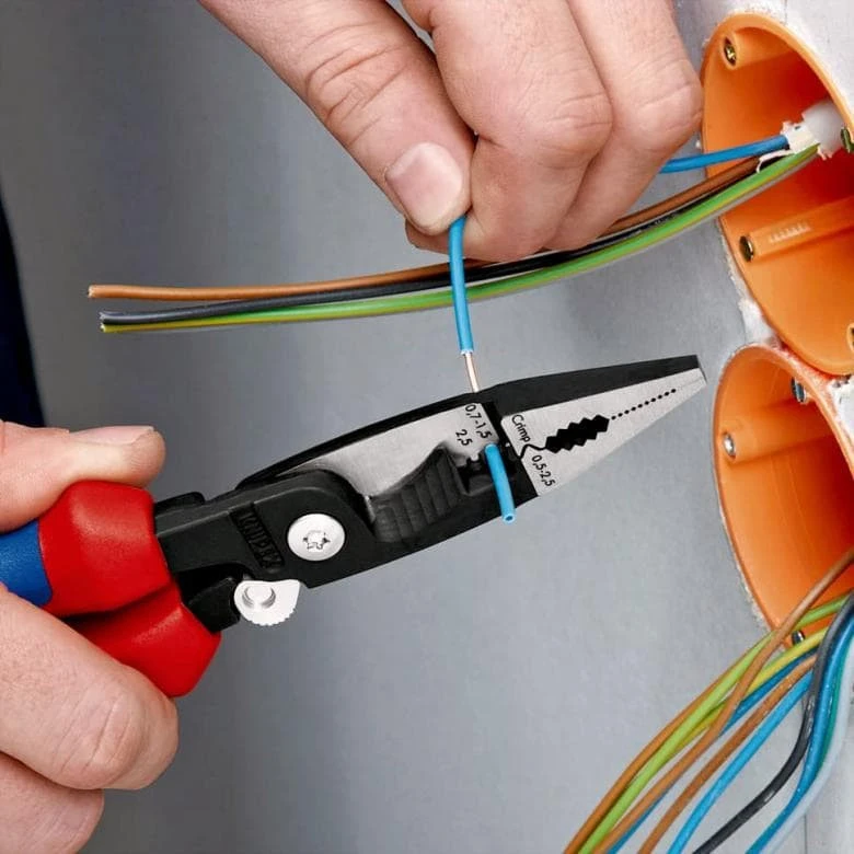 Knipex 6 viename elektros instaliacijos replės (13 81 200)