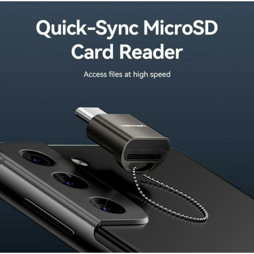 Skaitytuvas Vention CARD READER USB-C/MICROSD CLMH0 VENTION