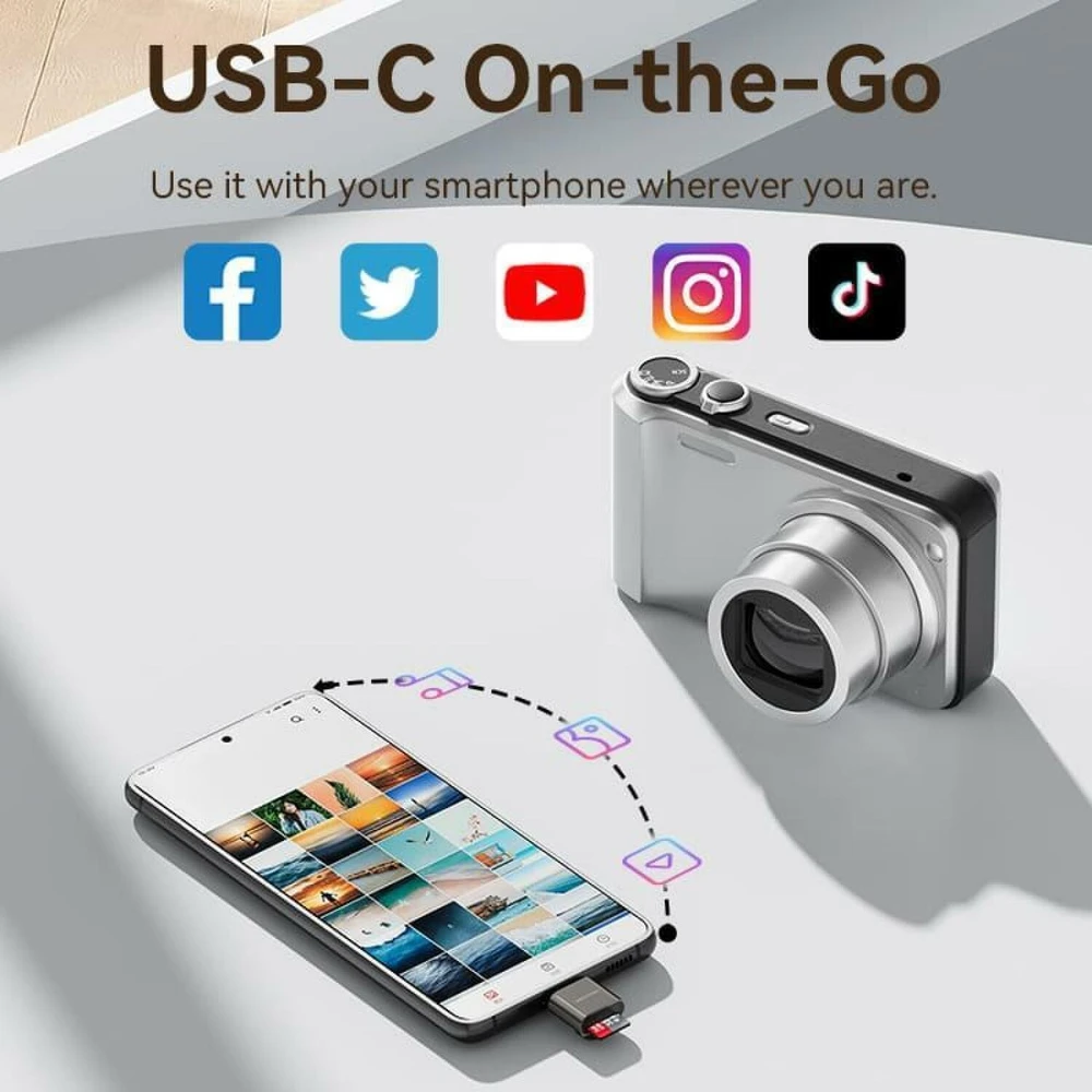Skaitytuvas Vention CARD READER USB-C/MICROSD CLMH0 VENTION