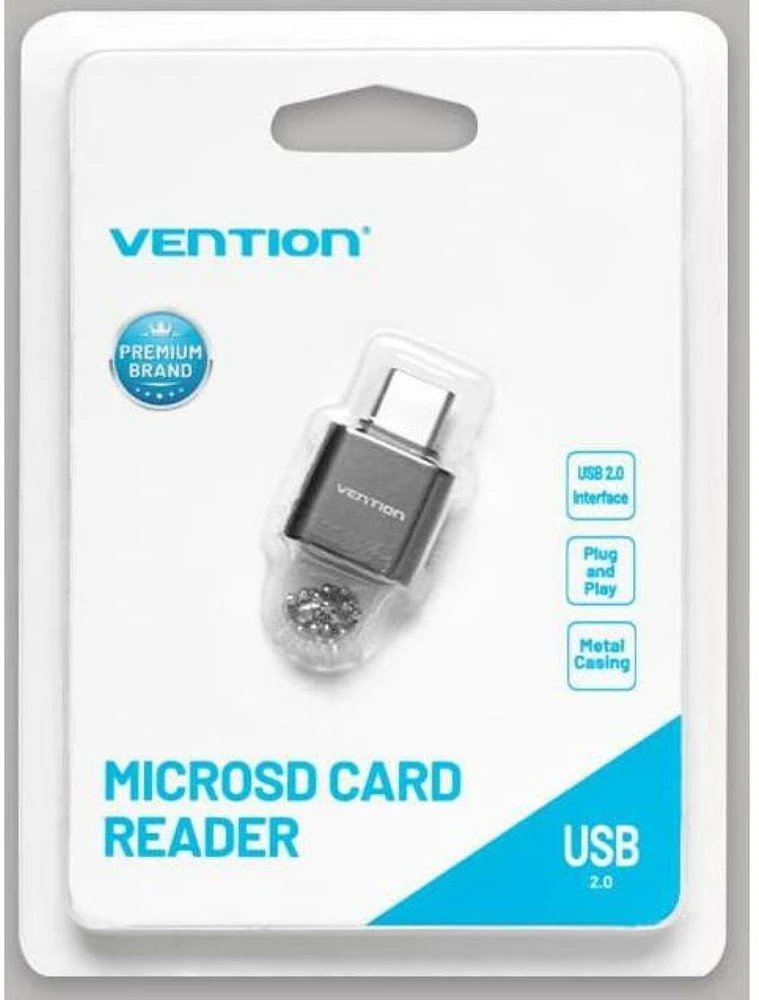 Skaitytuvas Vention CARD READER USB-C/MICROSD CLMH0 VENTION