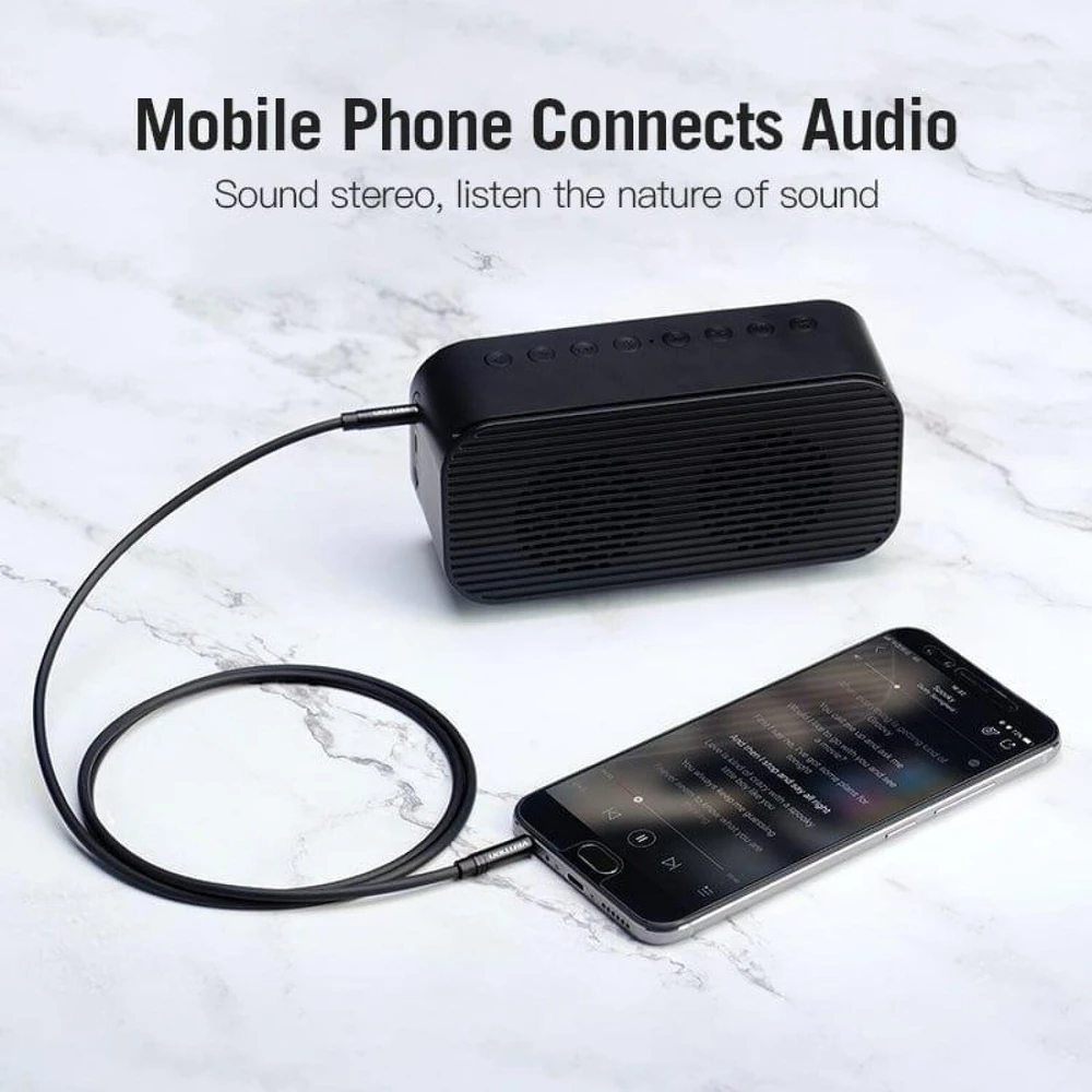 Vention audio kabelis mini AUX 3.5mm - 2.5mm AUX 2m - Juodas