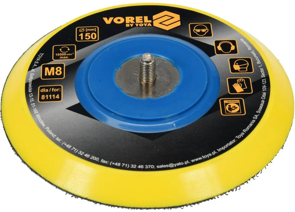 VOREL DISKAS 150mm M8 sriegis PNEUMATINIAM ŠLIMUOKLIUI (81114) 81115