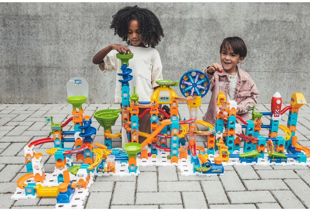 VTech Marble Rush rutuliukų trasa S100, 61 detalė ir 5 rutuliukai, modelis 503649