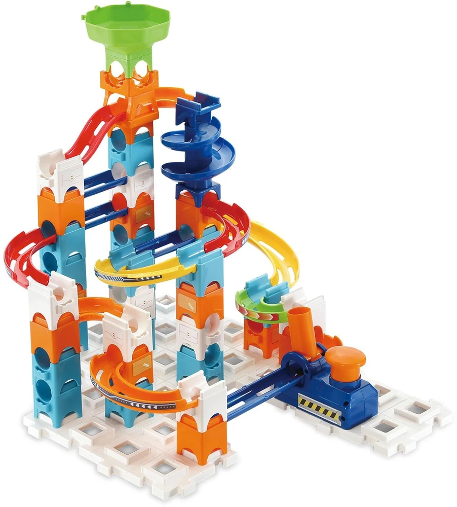VTech Marble Rush rutuliukų trasa S100, 61 detalė ir 5 rutuliukai, modelis 503649
