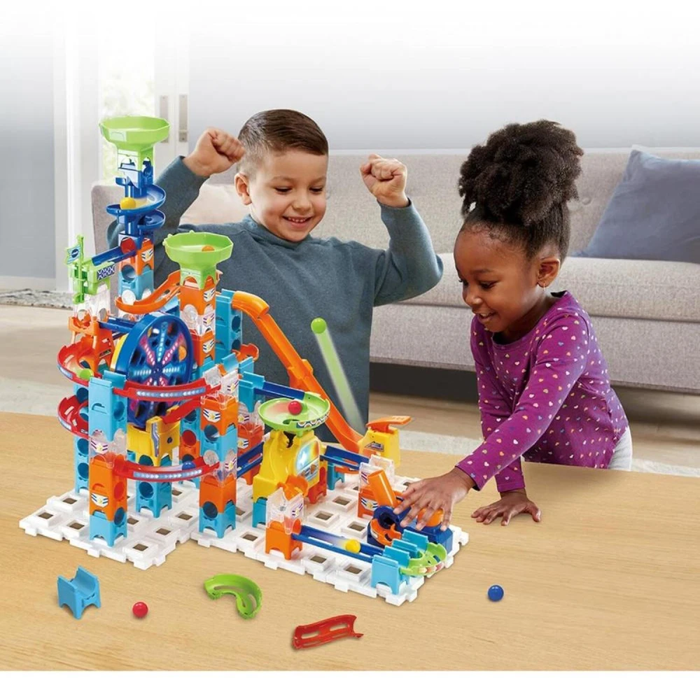 VTech Marble Rush Ultimate elektroninis rutuliukų takelis su 135 detalėmis, 4–12 m., 80-542349