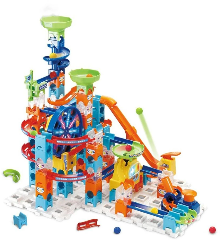 VTech Marble Rush Ultimate elektroninis rutuliukų takelis su 135 detalėmis, 4–12 m., 80-542349