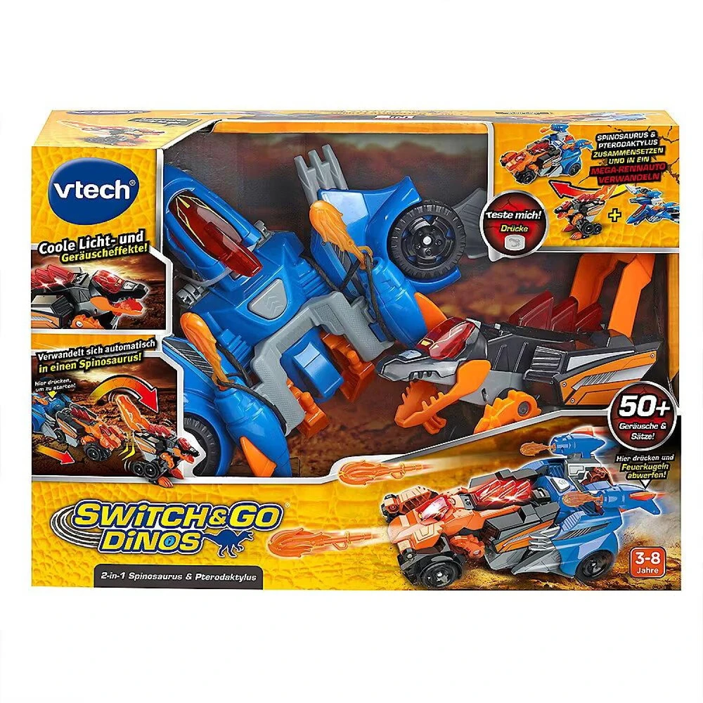 VTech Switch & Go Dinos - 2-in-1 Spinosaurus & Pterodaktylus