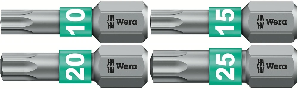 Grąžtas Galvučių su antgaliais rinkinys Wera Modular Imperial 1 WE05049001001; 21 vnt.