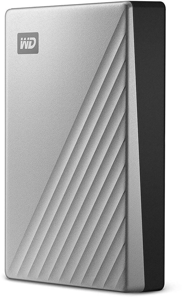 Kietasis diskas 2,5 Western Digital „My Passport Ultra Mac“ 4 TB su integruotu USB-C/USB3.0 HDD 6,4 cm 2,5 colio metalinės apdailos RTL nešiojamas išorinis diskas
