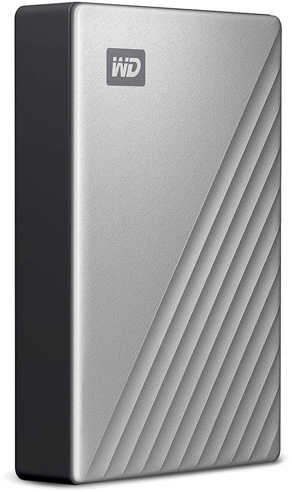 Kietasis diskas 2,5 Western Digital „My Passport Ultra Mac“ 4 TB su integruotu USB-C/USB3.0 HDD 6,4 cm 2,5 colio metalinės apdailos RTL nešiojamas išorinis diskas