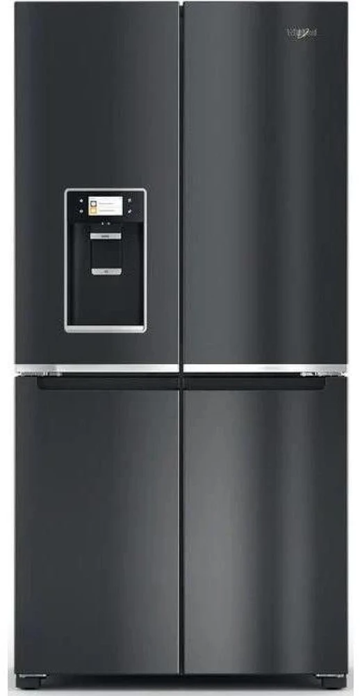 Whirlpool Šaldytuvas | WQ9I FO2BX EF | Energy efficiency class E | Free standing | Side by side | Height 187.6 cm | No Frost system | Šaldytuvas net capacity 355 L | Šaldiklis net capacity 237 L | Ekranas | 41 dB | Juodas