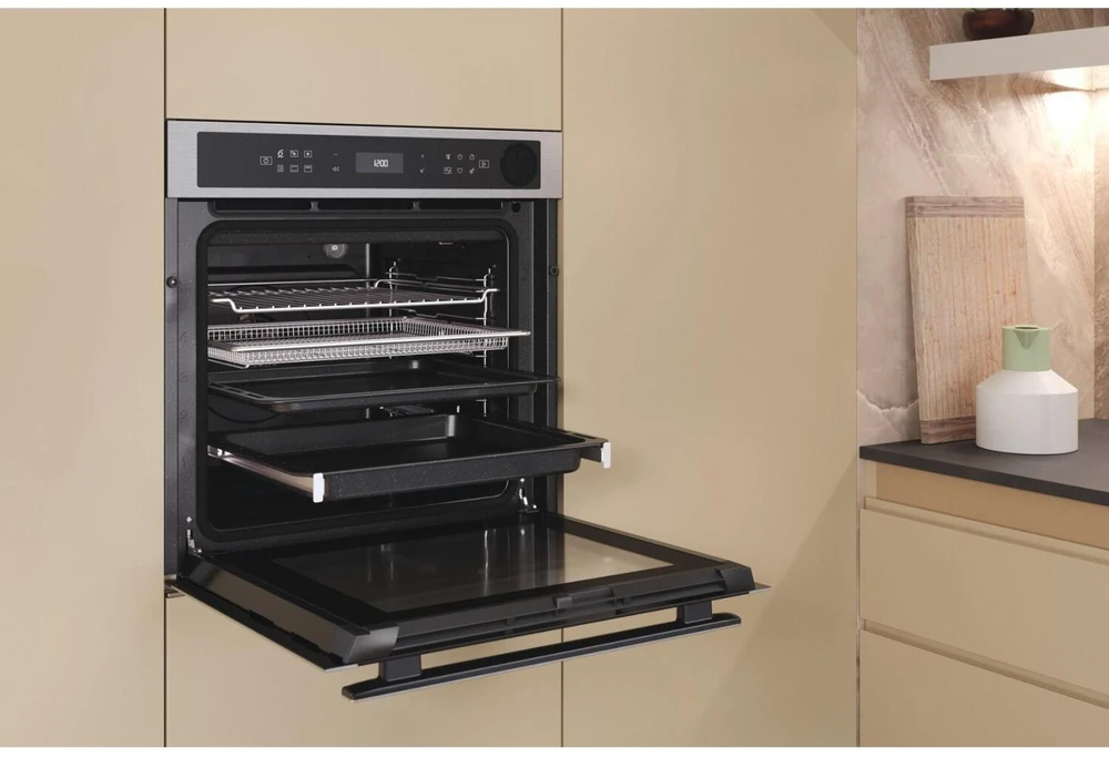 Whirlpool orkaitė | AKZ9S 8271 IX | 73 L | Elektrinis | Hidrolitinė/pirolizė | Elektroninė | Garų funkcija | Aukštis 59,5 cm | Plotis 59,5 cm | Juodas