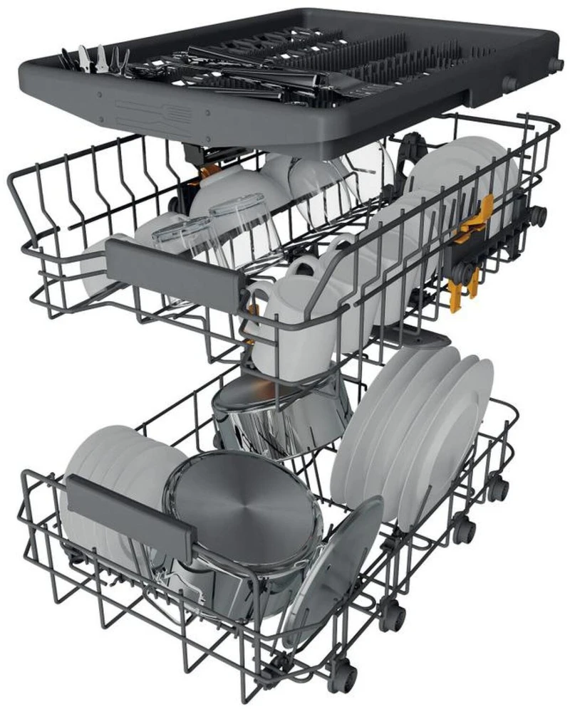 Whirlpool Indaplovė | WH6IC11BS7LA0 | Built-in | Plotis 44.8 cm | Number of place settings 11 | Number of programs 9 | Energy efficiency class C | Ekranas | Juodas