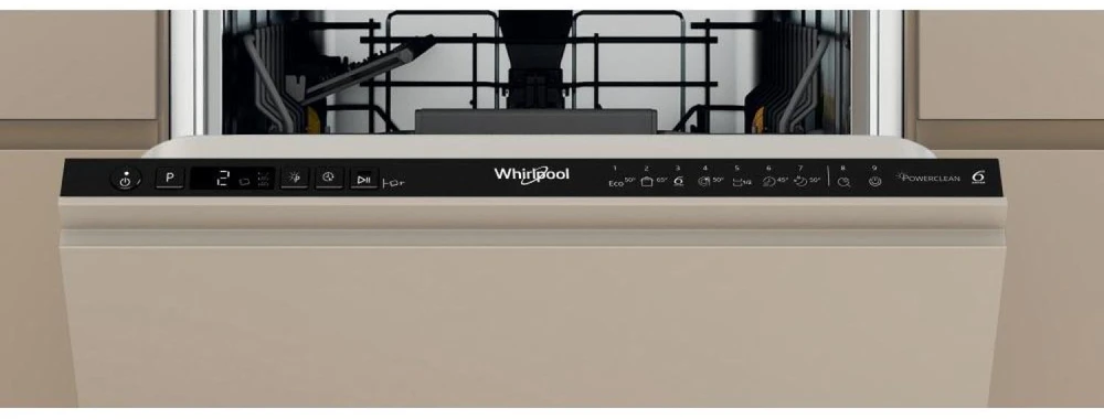 Whirlpool Indaplovė | WH6IC11BS7LA0 | Built-in | Plotis 44.8 cm | Number of place settings 11 | Number of programs 9 | Energy efficiency class C | Ekranas | Juodas
