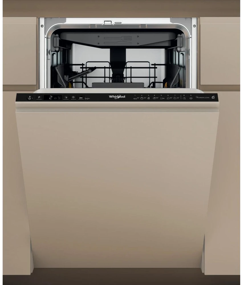 Whirlpool Indaplovė | WH6IC11BS7LA0 | Built-in | Plotis 44.8 cm | Number of place settings 11 | Number of programs 9 | Energy efficiency class C | Ekranas | Juodas