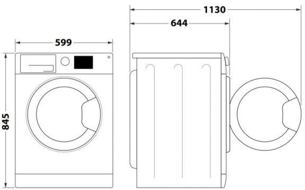 Whirlpool Skalbimo mašina | W8 99AD SILENCE EE | Energy efficiency class A | Front loading | Skalbimo talpa 9kg | 1400 RPM | Gylis 64.3 cm | Plotis 59.9 cm | LCD | Steam function | Direct drive | Baltas