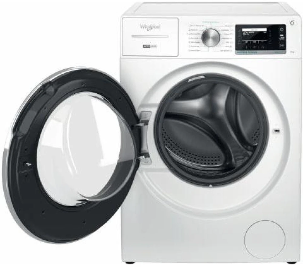Whirlpool Skalbimo mašina | W8 99AD SILENCE EE | Energy efficiency class A | Front loading | Skalbimo talpa 9kg | 1400 RPM | Gylis 64.3 cm | Plotis 59.9 cm | LCD | Steam function | Direct drive | Baltas