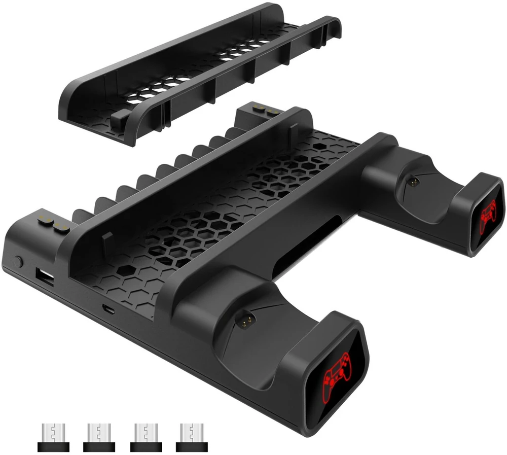 White Shark Baltas shark Baltas Shark PS4-19076 Cutman PS4 aušinimo padas + 2 įkrovimo stotelės