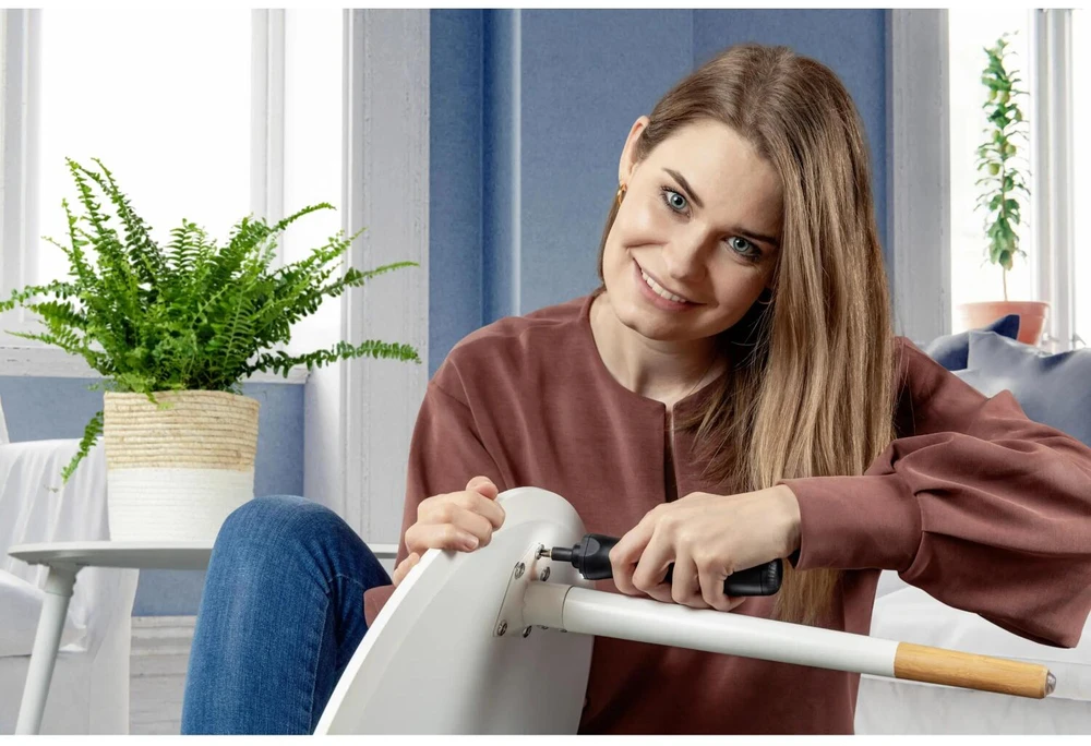 Wiha Wiha „Zai home“ elektroninis atsuktuvas, atsuktuvas (juodas, ličio jonų akumuliatorius 3,6 V 1,5 Ah, 8 antgaliai ir prailginimas)