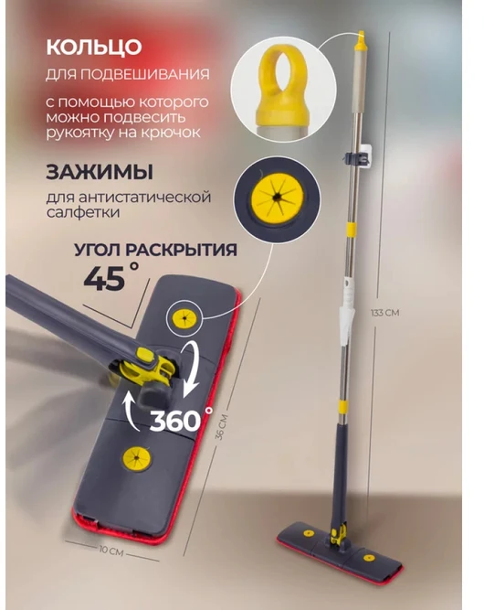 Wmc Tools Rockforce Wmc MOP PODŁOGOWY PŁASKI WYCISKANY /WMC