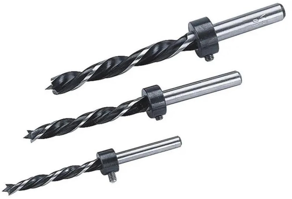 Grąžtas wolfcraft Grąžtai kaiščiams su gylio ribotuvais, 3vnt., 6/8/10mm