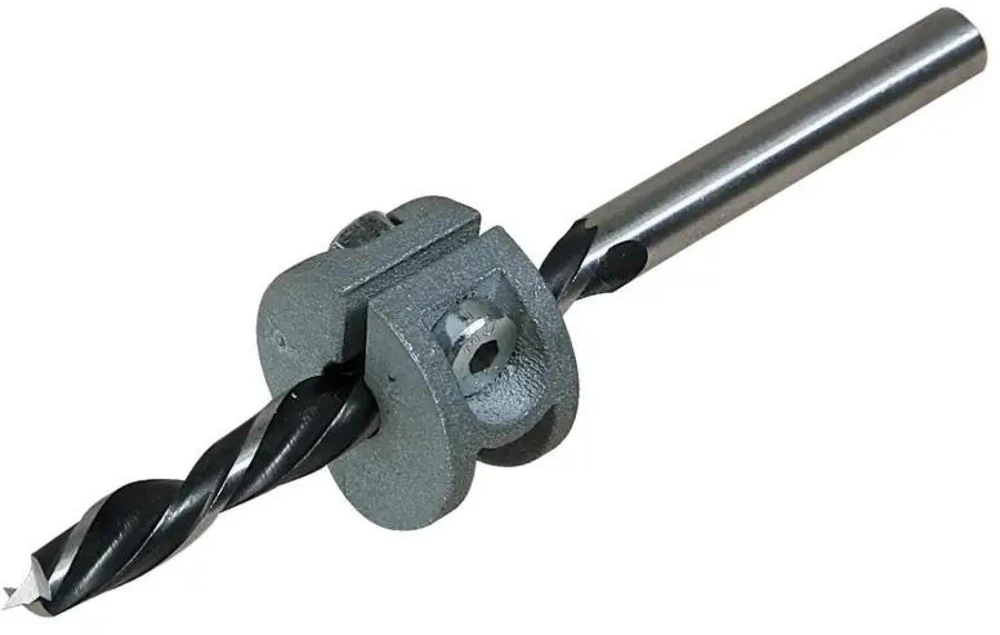 Wolfcraft grąžtas 6 mm kaiščio grąžtas + Wolfcraft stabdis