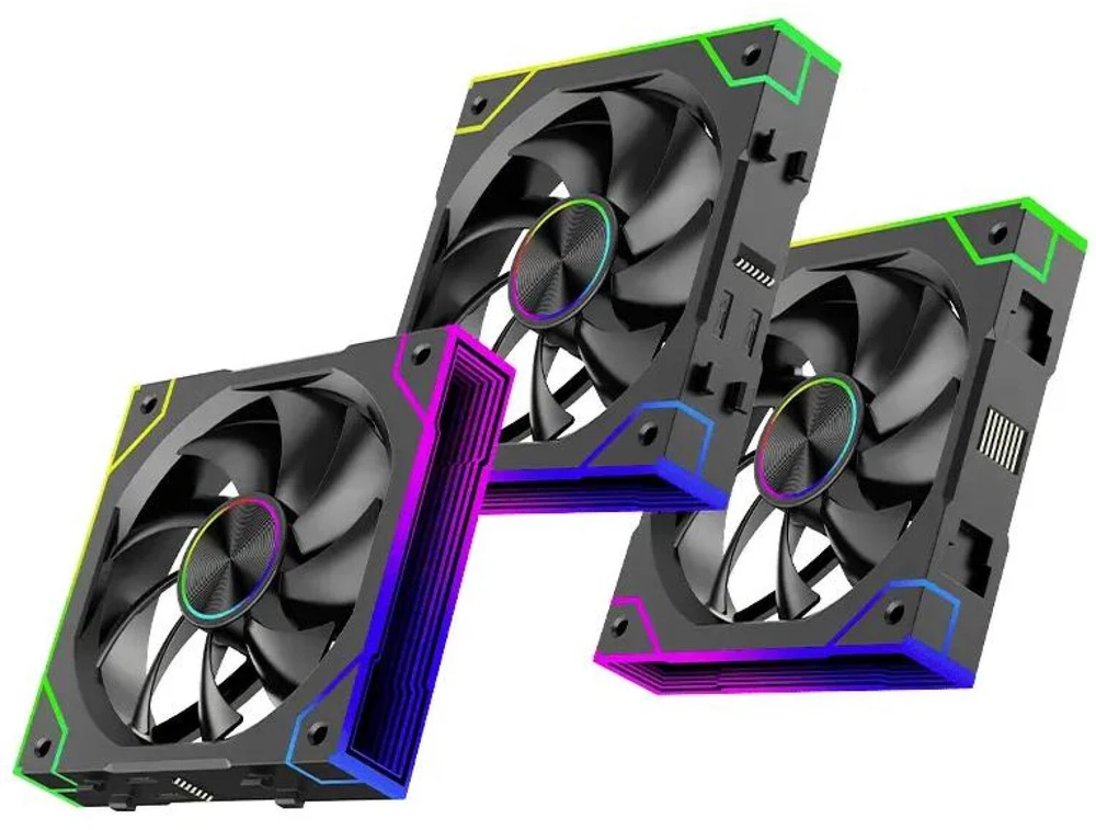 Ventiliatorius Xilence Performance A+ XPF360.ARGB 120 mm PWM ARGB 3 vnt. rinkinys juodas (XF072)