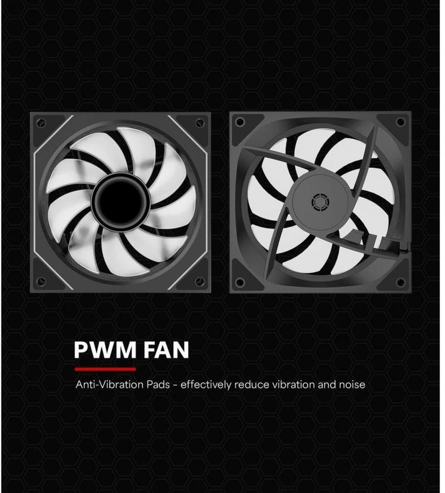 Ventiliatorius Xilence Gaming Series XPF120U.ARGB 120mm PWM ARGB juodas (XF076)