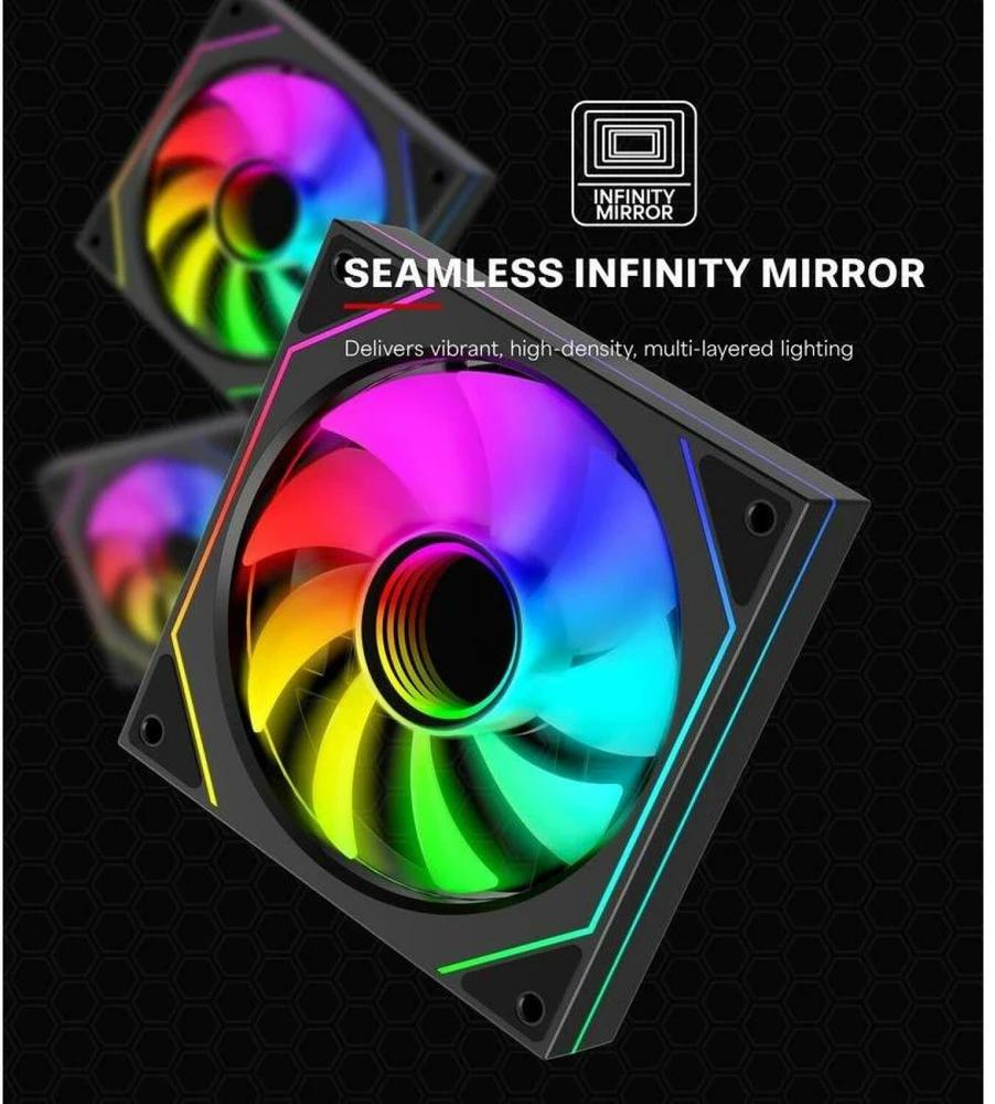 Ventiliatorius Xilence Gaming Series XPF120U.ARGB 120mm PWM ARGB juodas (XF076)