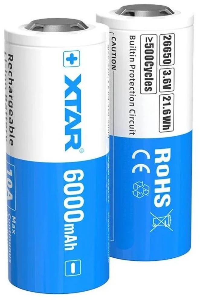 Xtar Baterija 26650 3,6V Li-ion 6000 mAh