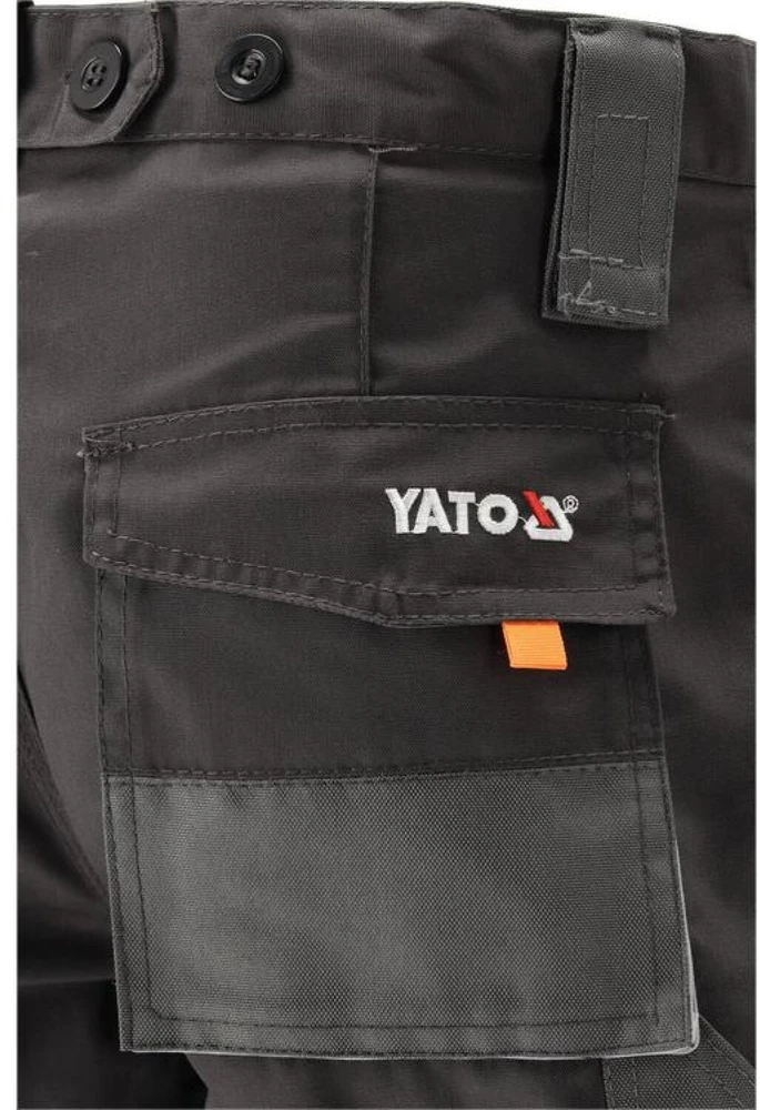 Kelnės Yato YT-80183; M; juodos/pilkos