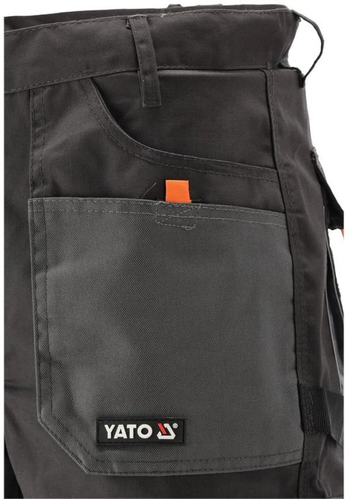 Kelnės Yato YT-80187; XXL; juodos/pilkos