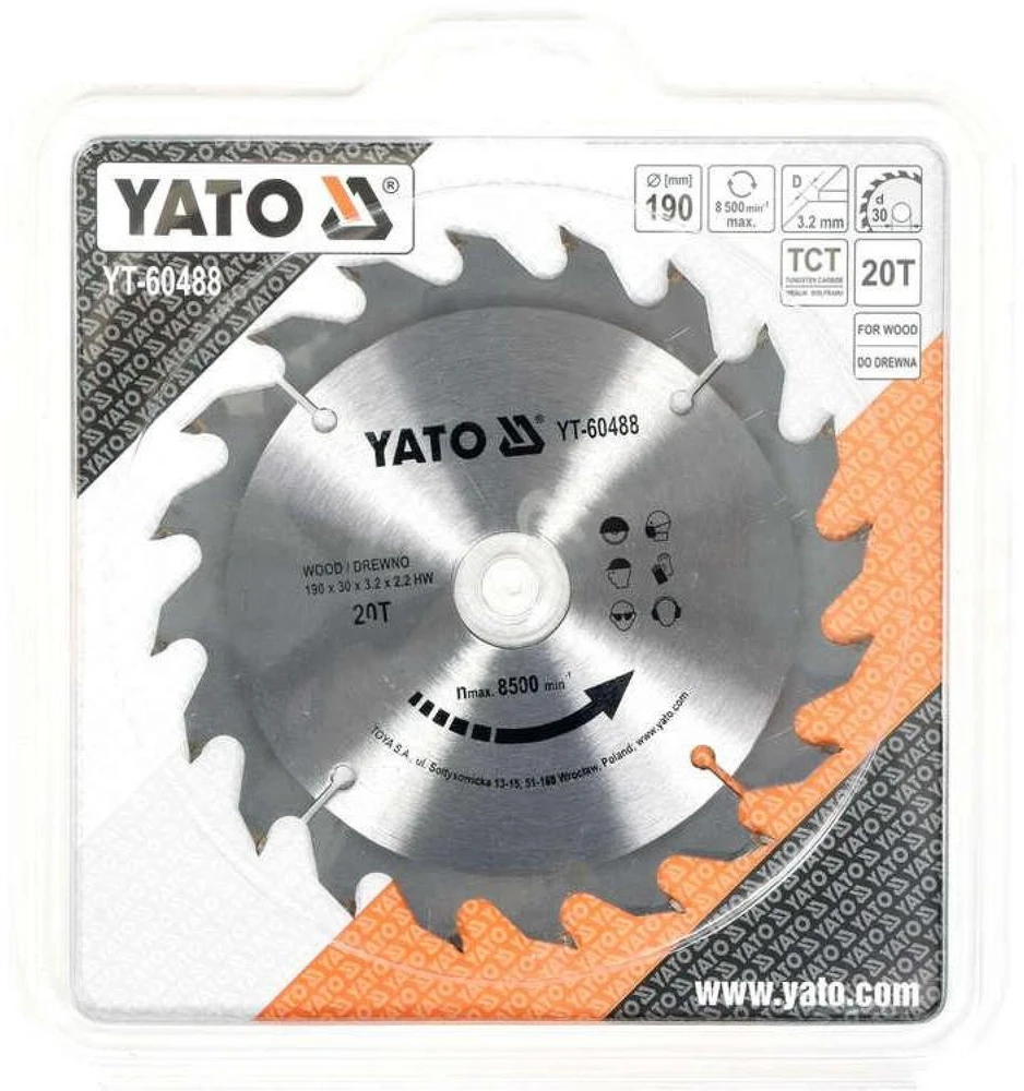Yato Diskinis pjūklas medienai 190x20x30mm (YT-60488)