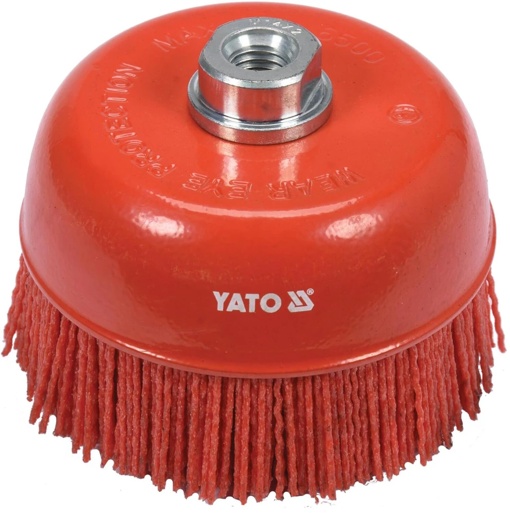 Nailoninis apvalus šepetys Yato YT-47787; 125 mm
