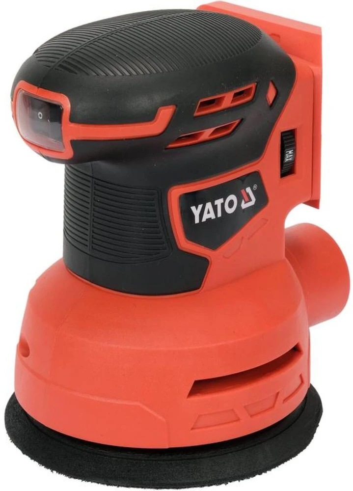 YATO ekscentrinis šlifuoklis 18V 125mm BE Akumuliatoriaus IR Įkroviklio