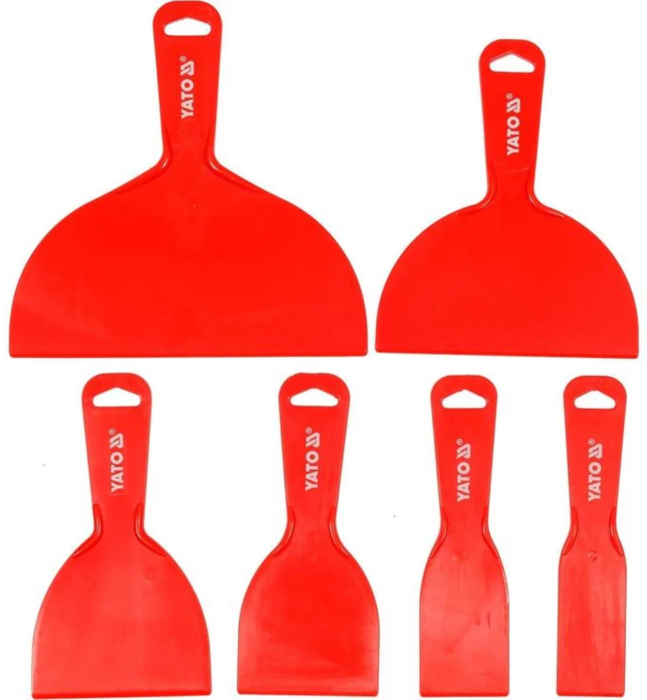 YATO plastikiniai grandikliai / mentelės, 6 vnt. rinkinys