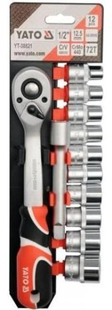 YATO Rinkinys KLUCZY 1/2" 12 vnt. 38821