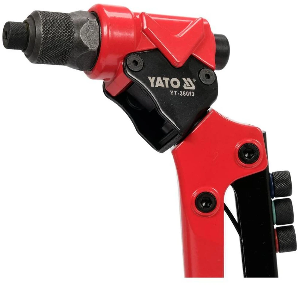 YATO UNIVERSALI RANKINĖ RIVETER 3in1 SUKAMI GALVUTĖ