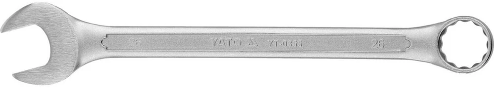 YATO KLUCZ PŁASKO-OCZKOWY 26mm, Z POLEROWANĄ GŁÓWKĄ 0355
