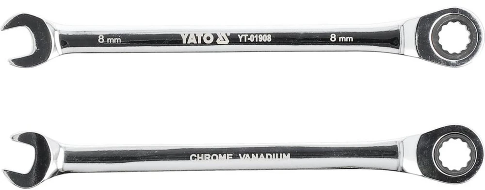YATO KLUCZ PŁASKO-OCZKOWY Z GRZECHOTKĄ 8 mm /B 01908