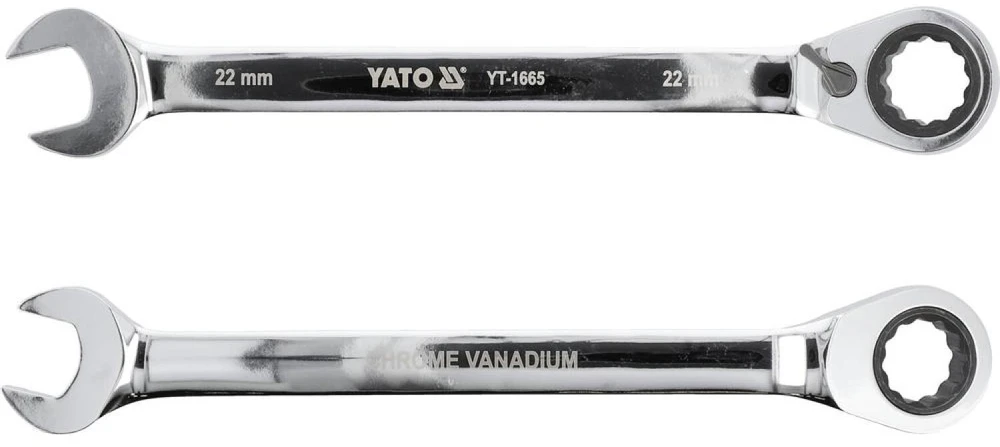 Yato Toya Sa Poland Raktas su terkšle reversinis | 22 mm (YT-1665)