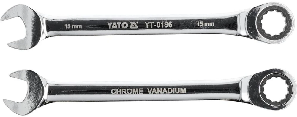 YATO KLUCZ PŁASKO-OCZKOWY Z GRZECHOTKĄ 15 mm /B 0196