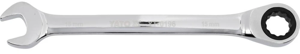 YATO KLUCZ PŁASKO-OCZKOWY Z GRZECHOTKĄ 15 mm /B 0196