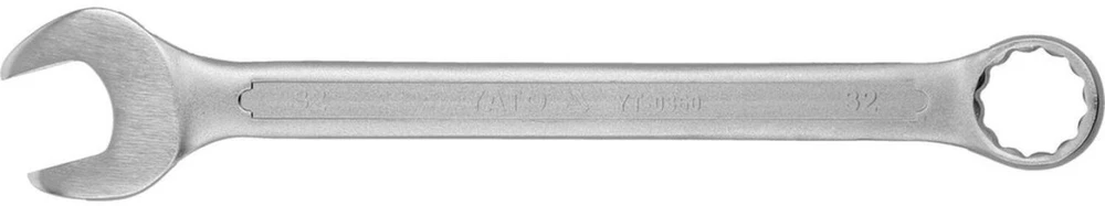 YATO KLUCZ PŁASKO-OCZKOWY 32mm, Z POLEROWANĄ GŁÓWKĄ 0360
