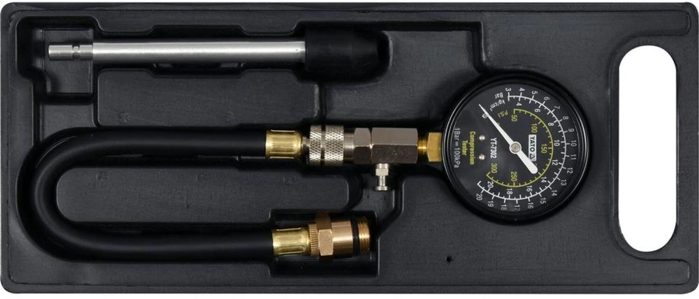 YATO KOMPRESINIS SLĖGIMO MATUOKLIS + ADAPTERIS 7302