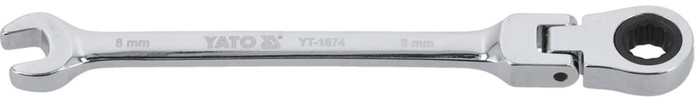Yato Toya Sa Poland Raktas su terkšle vartoma galvute | 8 mm (YT-1674)