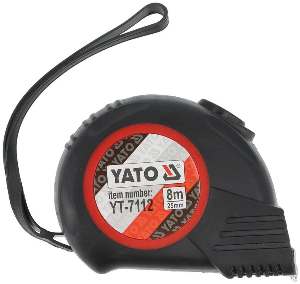 YATO 8 m ritininė juosta su magnetu, guma dengtu korpusu 7112
